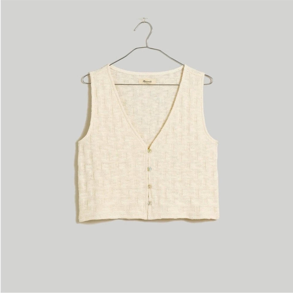 Madewell Basketweave Stitch Vest